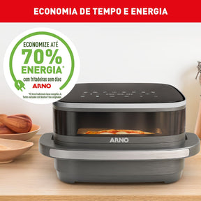 Fritadeira Air Fryer Arno Easy Fry Extra Superfície Cinza AFP4