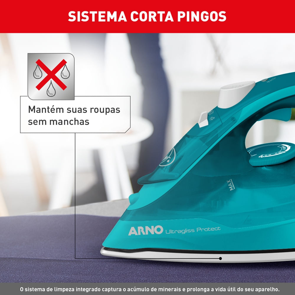 Ferro a Vapor Ultragliss Protect com Base Durilium Airglide FUP1