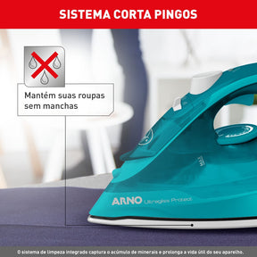 Ferro a Vapor Ultragliss Protect com Base Durilium Airglide FUP1