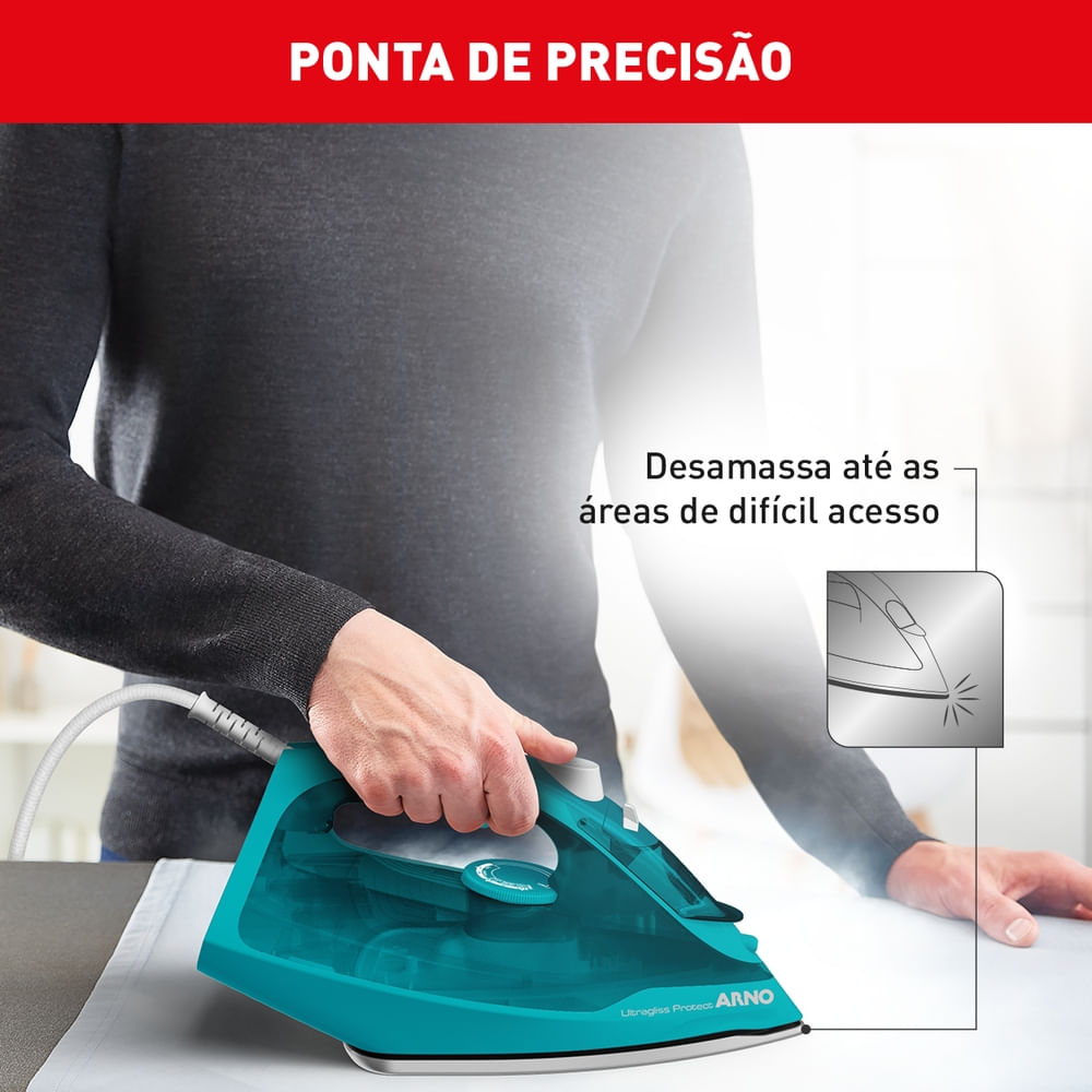 Ferro a Vapor Ultragliss Protect com Base Durilium Airglide FUP1