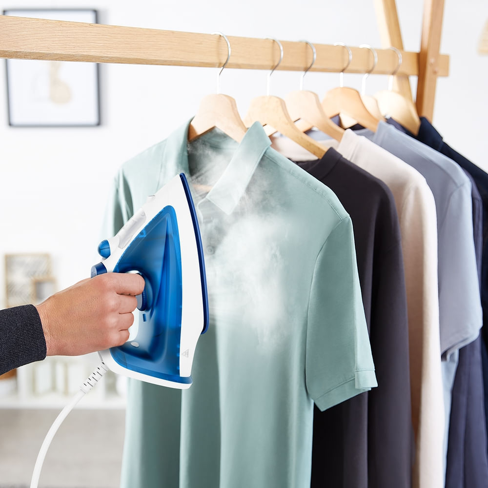 Ferro a Vapor Essentialgliss Azul com Base Antiaderente FEA1