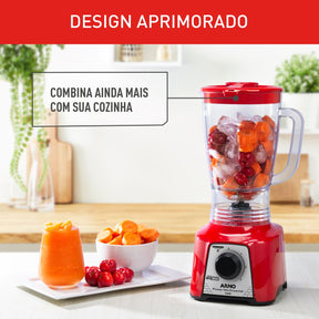 Liquidificador Arno Power Mix Essential Vermelho LQ18