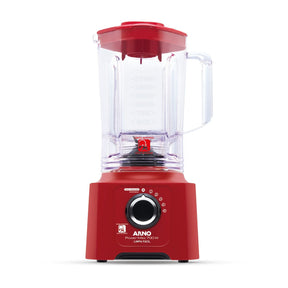 Liquidificador Arno Power Max Limpa Fácil 700W Vermelho com Lâminas Removíveis e Jarra de 3,1L LN61