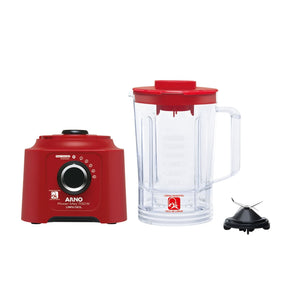 Liquidificador Arno Power Max Limpa Fácil 700W Vermelho com Lâminas Removíveis e Jarra de 3,1L LN61