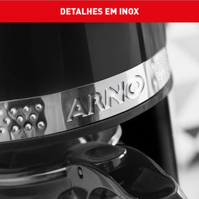 Cafeteira Elétrica Arno Soleil Preta 1,25L SPFC