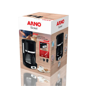 Cafeteira Elétrica Arno Soleil Preta 1,25L SPFC