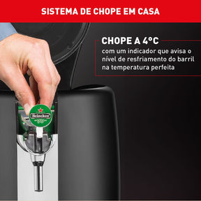 Chopeira Elétrica Heineken Beertender Krups com Capacidade de 5 Litros Preta B101