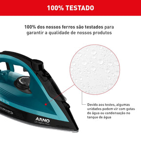 Ferro a Vapor Arno Ultragliss Plus com Base Durilium Airglide FMY