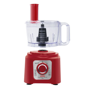Multiprocessador de alimentos Arno Multichef 7 em 1 700W Limpa Fácil com Lâminas Removíveis Jarra de 3,1L Vermelho MP76