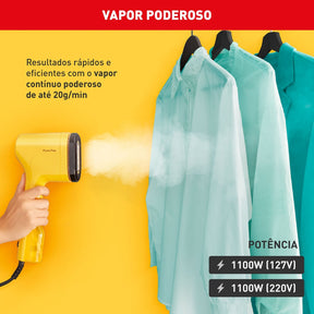 Vaporizador Arno Pure Pop Amarelo, Higieniza, HS26