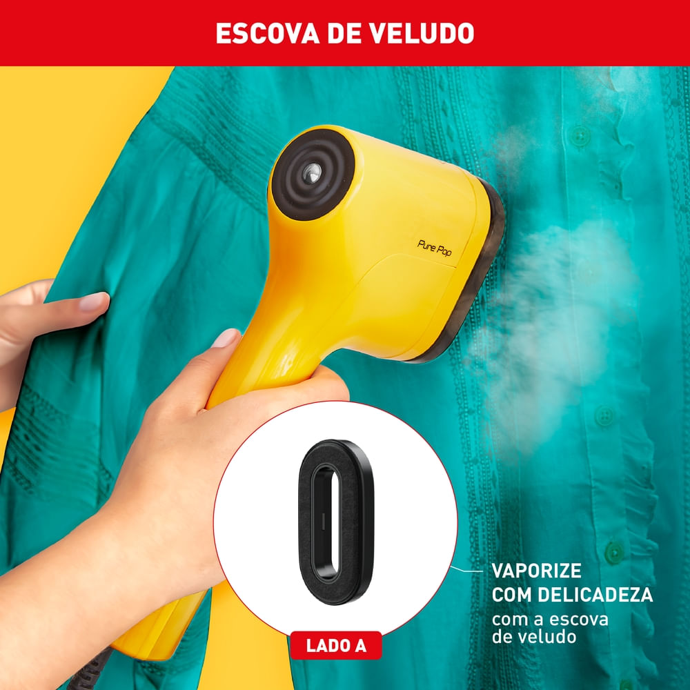 Vaporizador Arno Pure Pop Amarelo, Higieniza, HS26