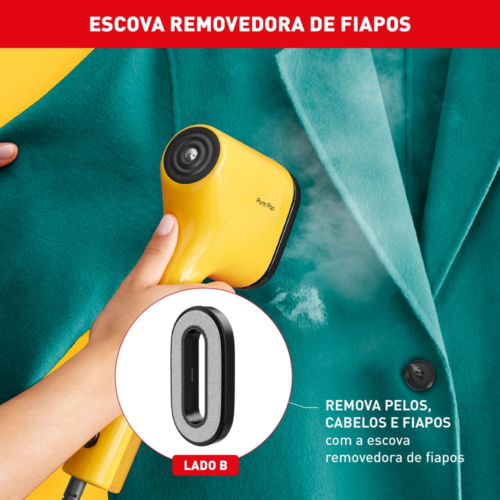 Vaporizador Arno Pure Pop Amarelo, Higieniza, HS26