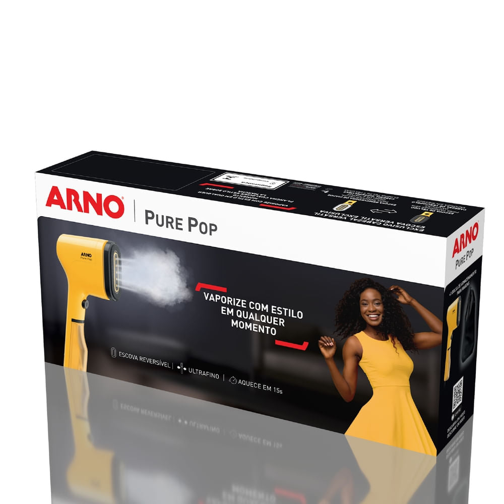 Vaporizador Arno Pure Pop Amarelo, Higieniza, HS26