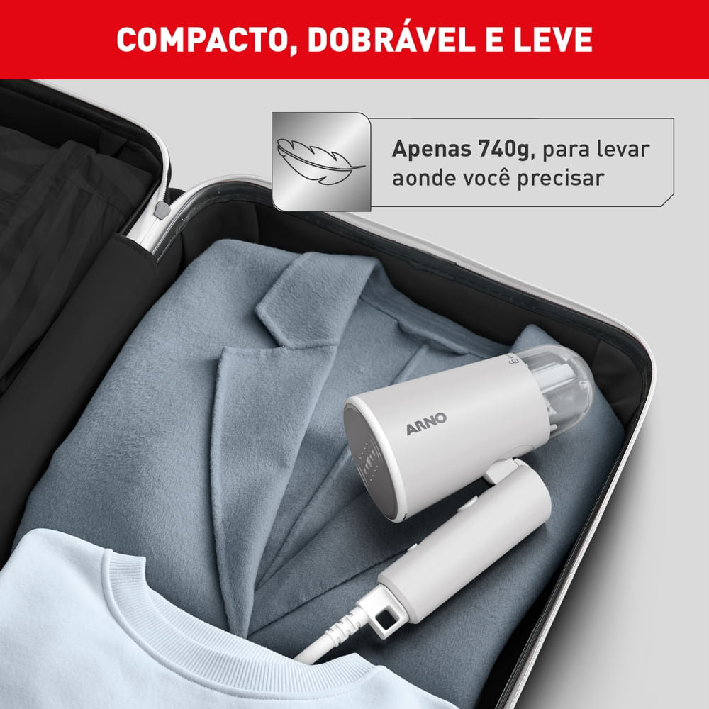Vaporizador Arno Steam Travel, Dobrável e Portátil HS11