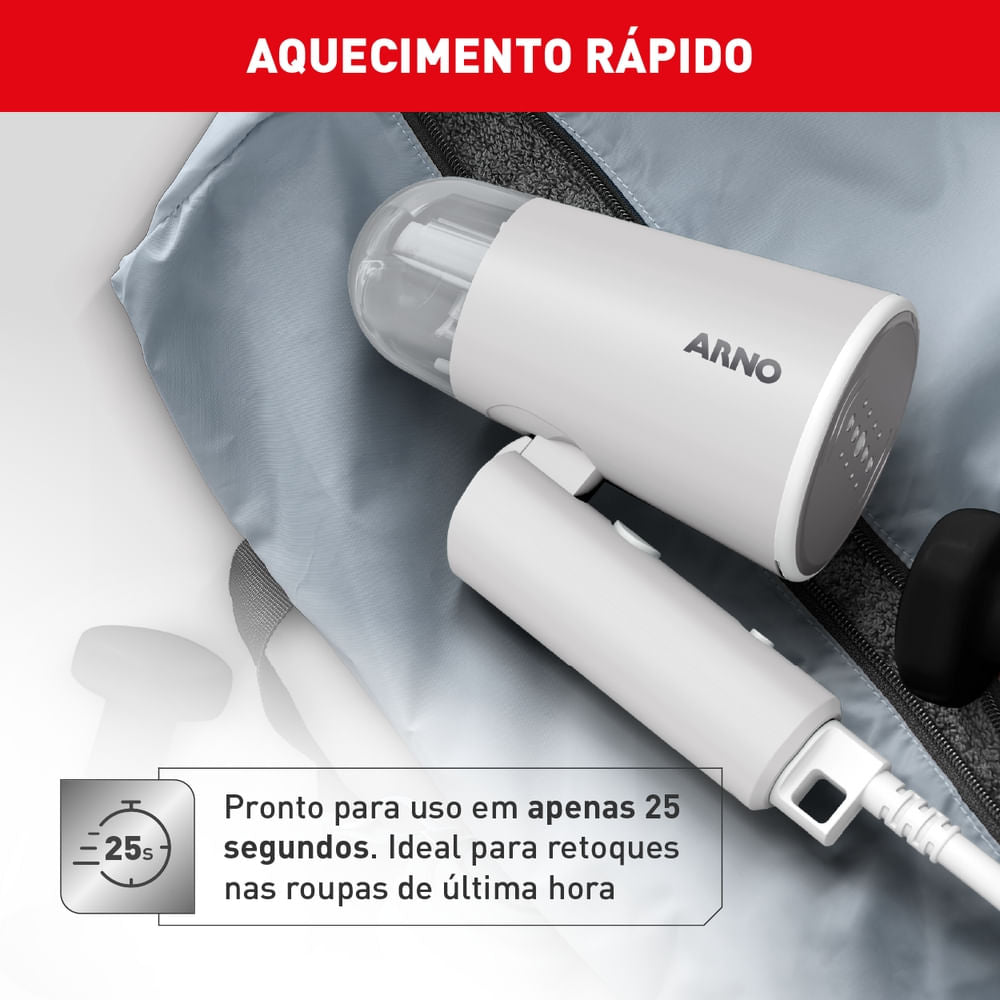 Vaporizador Arno Steam Travel, Dobrável e Portátil HS11