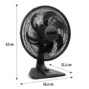 Ventilador de Mesa Arno Essential 40cm, 6 PÁS 140W VE2E