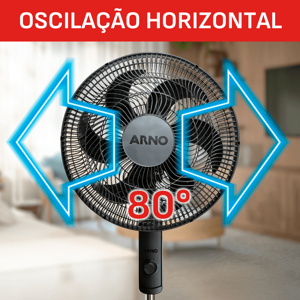 Ventilador de Coluna Arno Essential 40cm, 6 PÁS 140W VE2C