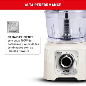 Multiprocessador Arno 700W 16 Funções Marfim MP62
