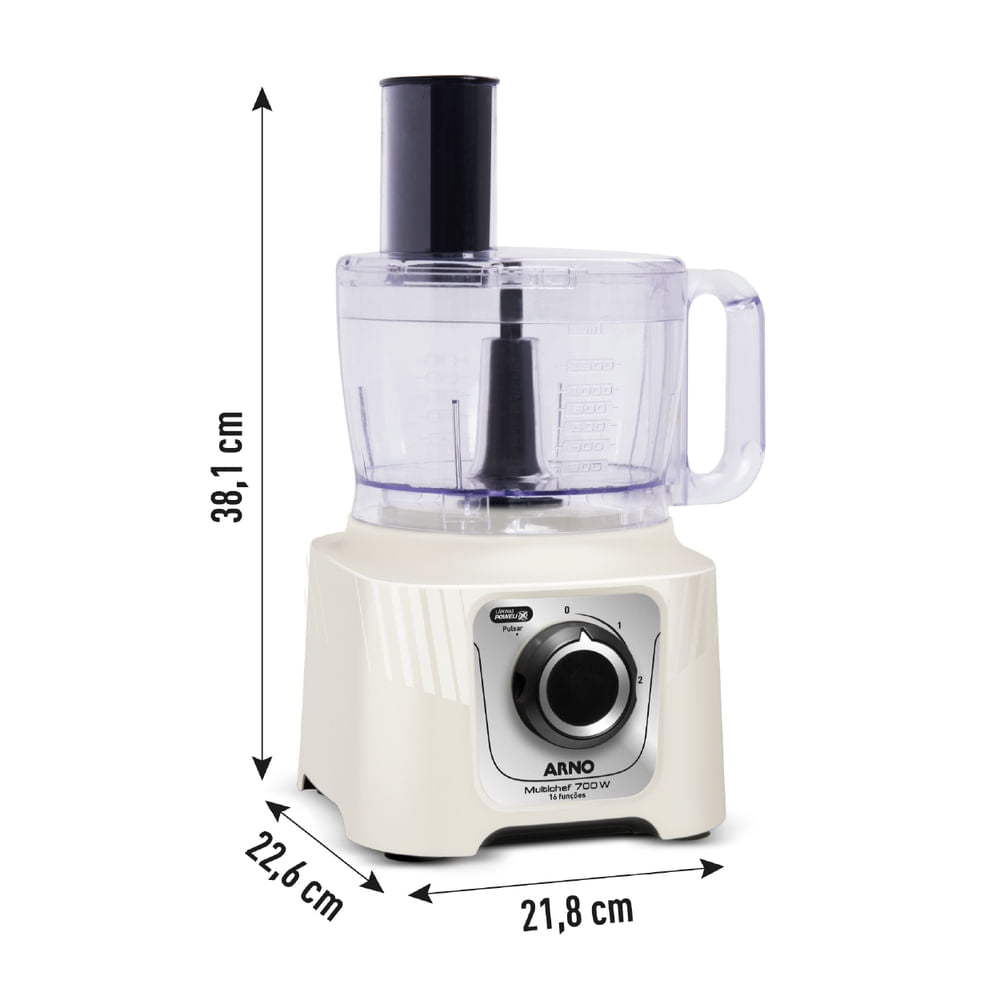 Multiprocessador Arno 700W 16 Funções Marfim MP62