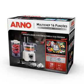 Multiprocessador Arno 700W 16 Funções Marfim MP62