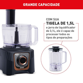 Multiprocessador Arno 700W 24 Funções Preto MP72