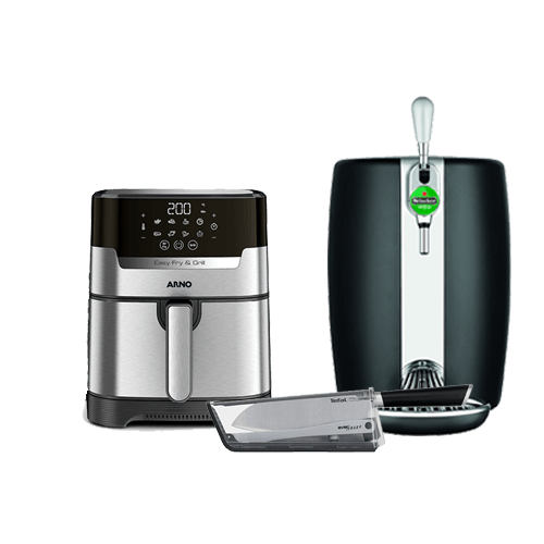 Kit Petisco e Chope: Airfryer Expert, Faca, Chopeira
