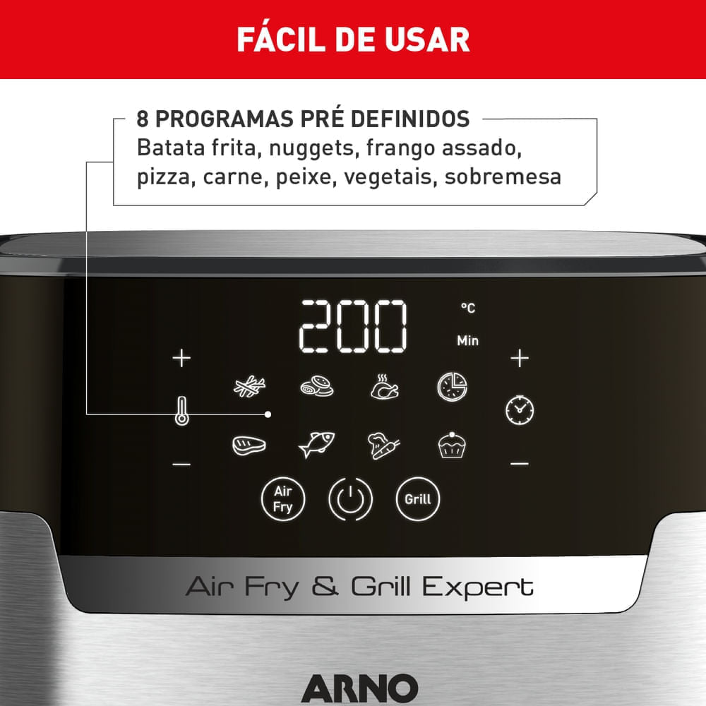 Kit Petisco e Chope: Airfryer Expert, Faca, Chopeira