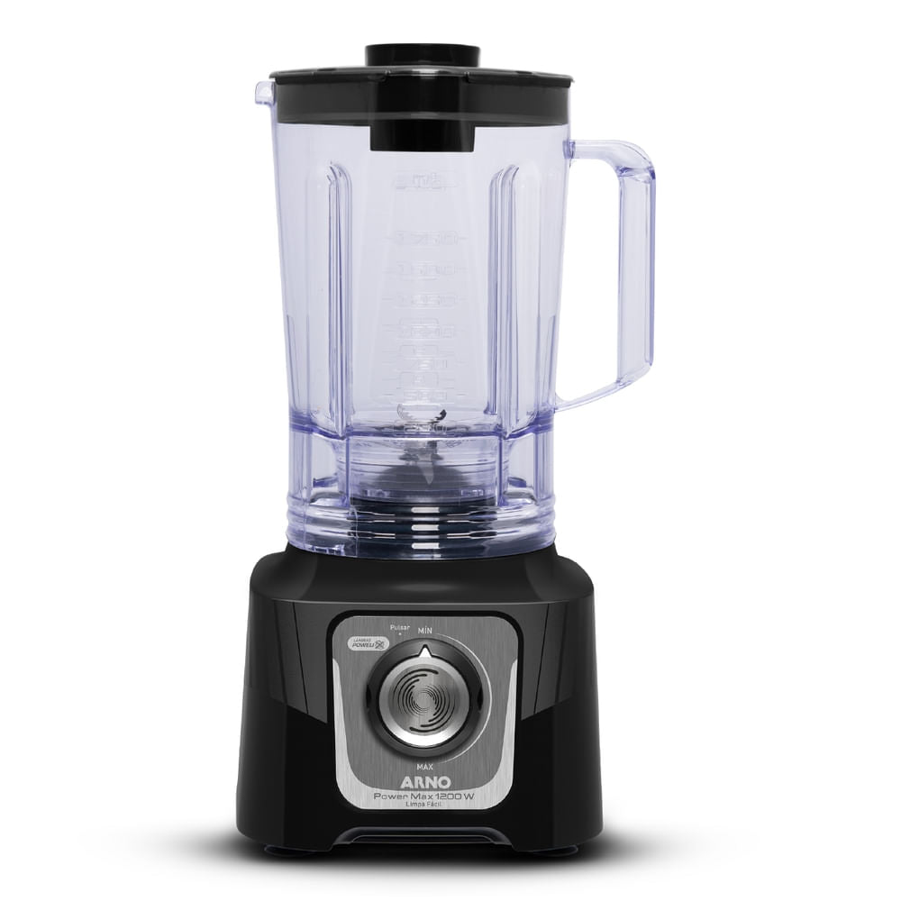 Liquidificador Arno Power Max Comfort Control 1200W Limpa Fácil Preto LN79