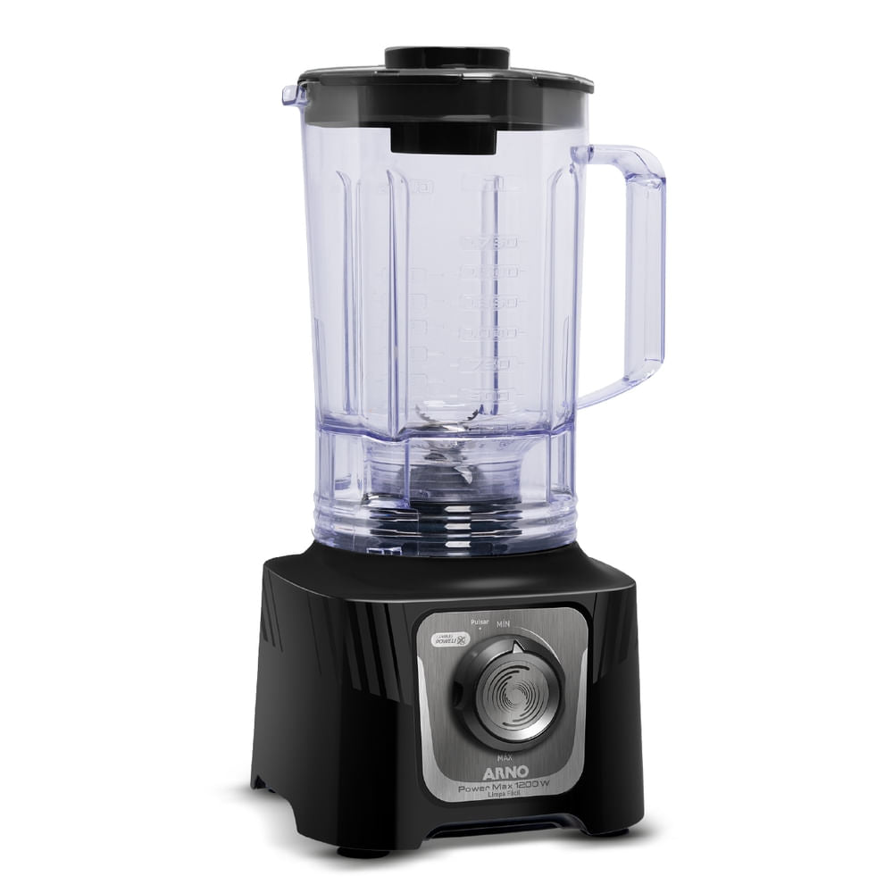 Liquidificador Arno Power Max Comfort Control 1200W Limpa Fácil Preto LN79
