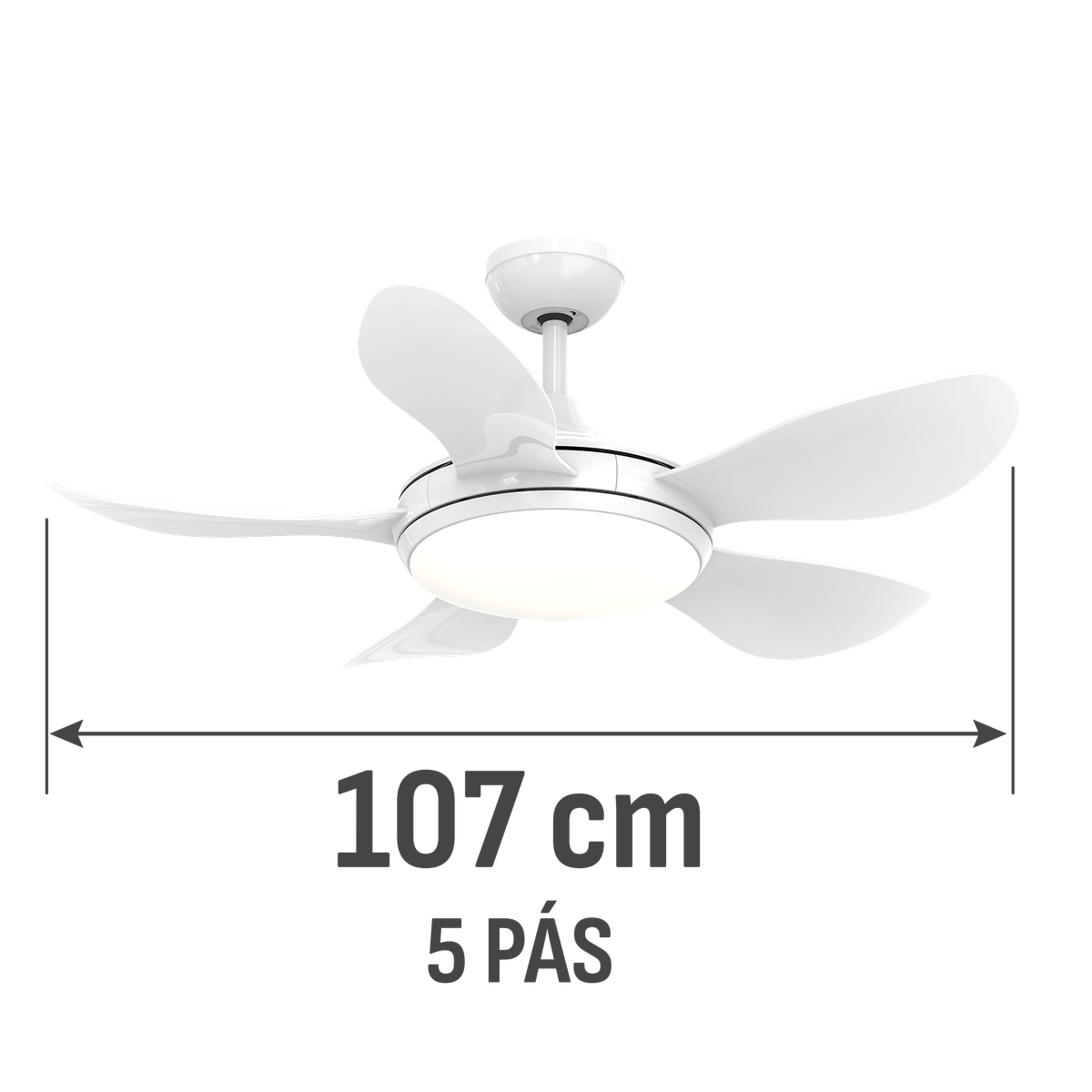 Ventilador de Teto Ultimate Bivolt, 5 PÁS, 58W VX25