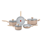 Jogo de Panelas Rochedo Ceramic Light Sand 5 peças