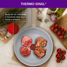 Jogo de Panelas Rochedo Ceramic Light Sand 5 peças