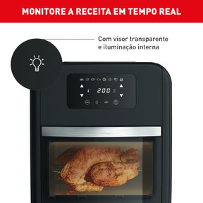 Fritadeira Air Fryer Arno Oven & Grill Expert 9x1 11L Preta UFE9