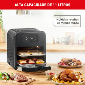 Fritadeira Air Fryer Arno Oven & Grill Expert 9x1 11L Preta UFE9
