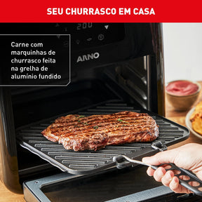 Fritadeira Air Fryer Arno Oven & Grill Expert 9x1 11L Preta UFE9