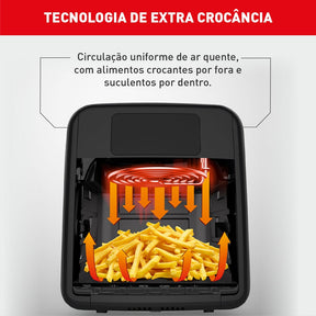Fritadeira Air Fryer Arno Oven & Grill Expert 9x1 11L Preta UFE9