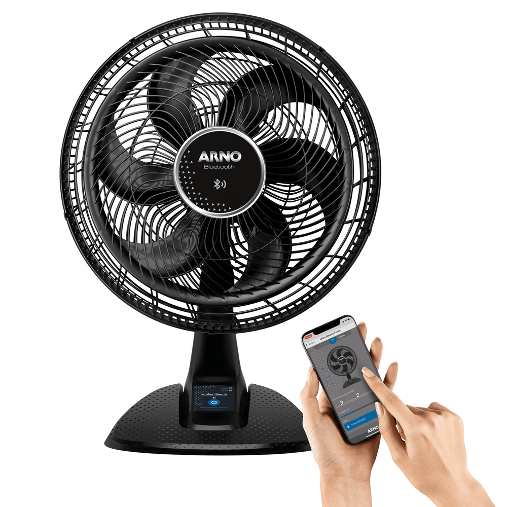 Ventilador de Mesa 40cm Arno Bluetooth, 6 PÁS, 126W VDBT