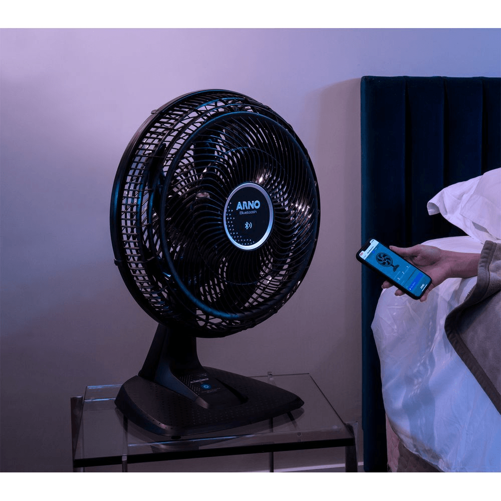 Ventilador de Mesa 40cm Arno Bluetooth, 6 PÁS, 126W VDBT