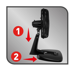 Ventilador de Mesa 40cm Arno Bluetooth, 6 PÁS, 126W VDBT